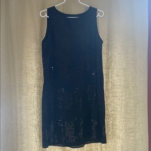 Black sequin dress